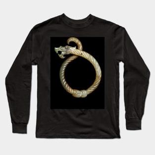 Eastern Zhou Dynasty Knotted Dragon Pendant Long Sleeve T-Shirt